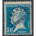 FRANCE - 1923 50c blue Pasteur with a pre-cancel, MH – Michel # 157V