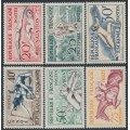 FRANCE - 1953 20Fr to 75Fr Sports set of 6, MNH – Michel # 978-983