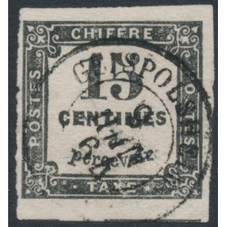 FRANCE - 1863 15c black Postage Due, imperforate, used – Michel # P3