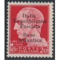 FRANCE / ITALY - 1943 20c red Cesar, Naval Base o/p, MNH – Yvert # BNI3