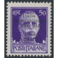 FRANCE / ITALY - 1943 50c violet King, Naval Base o/p, MNH – Yvert # BNI6