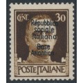 FRANCE / ITALY - 1944 30c sepia King, Naval Base o/p, MNH – Yvert # BNI11