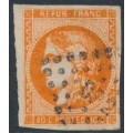 FRANCE - 1871 40c orange Cérès (Bordeaux printing), imperforate, used – Michel # 43a