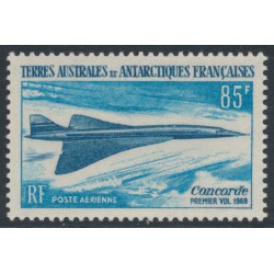 FRANCE / TAAF - 1969 85Fr blue/deep blue Concorde, MNH – Michel # 51