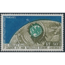 FRANCE / TAAF - 1962 50Fr Telecommunications Satellite, MNH – Michel # 27