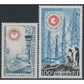 FRANCE / TAAF - 1963 20Fr & 100Fr Year of the Quiet Sun set of 2, MNH – Michel # 29-30