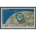 FRANCE / TAAF - 1962 50Fr Telecommunications Satellite, MNH – Michel # 27