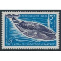 FRANCE / TAAF - 1966 5Fr blue/violet Blue Whale, MNH – Michel # 36