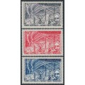 FRANCE / TAAF - 1957 Geophysical Year set of 3, MNH – Michel # 10-12