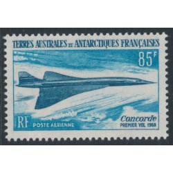 FRANCE / TAAF - 1969 85Fr blue/deep blue Concorde, MNH – Michel # 51