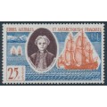 FRANCE / TAAF - 1960 25Fr Yves-Joseph de Kerguelen-Trémarec, MNH – Michel # 23