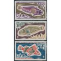 FRANCE / TAAF - 1972 Antarctic Fish set of 3, MNH – Michel # 68-70