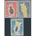 FRANCE / TAAF - 1973 Insects set of 3, MNH – Michel # 78-80