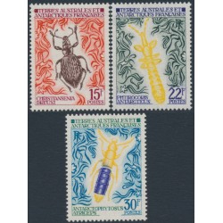 FRANCE / TAAF - 1973 Insects set of 3, MNH – Michel # 78-80