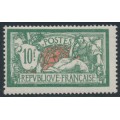 FRANCE - 1926 10Fr green/orange Merson, MH – Michel # 182