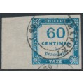 FRANCE - 1878 60c blue Postage Due, imperforate, used – Michel # P9a