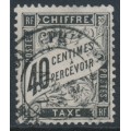 FRANCE - 1882 40c black Postage Due, used – Michel # P19