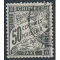 FRANCE - 1892 50c black Postage Due, used – Michel # P27