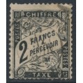 FRANCE - 1882 2Fr black Postage Due, used – Michel # P22