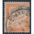 FRANCE - 1910 2Fr red-orange Postage Due, used – Michel # P40