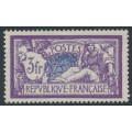 FRANCE - 1925 3Fr violet/blue Merson, MNH – Michel # 181