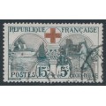 FRANCE - 1918 15c+5c grey/red Red Cross, used – Michel # 136