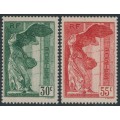 FRANCE - 1937 National Museum set of 2, MH – Michel # 359-360
