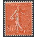 FRANCE - 1925 80c red Semeuse, MH – Michel # 166