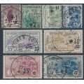 FRANCE - 1922 War Orphans overprint set of 8, used – Michel # 144-151