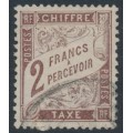 FRANCE - 1884 2Fr red-brown Postage Due, used – Michel # P25