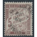 FRANCE - 1884 5Fr red-brown Postage Due, used – Michel # P26