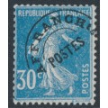 FRANCE - 1925 25c blue Semeuse with a pre-cancel, MNG – Michel # 187V