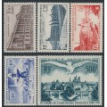 FRANCE - 1947 3.50Fr to 500Fr UPU Congress set of 5, MNH – Michel # 778-781