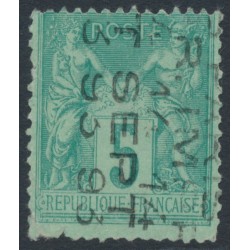 FRANCE - 1893 5c green Peace & Commerce with a pre-cancel, MNG – Michel # 59IIVII