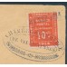 FRANCE - 1914 10c red Valenciennes war-time issue, used on cover – Michel # 127