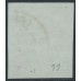 FRANCE - 1860 5c yellow-green on greenish Napoléon, imperforate, used – Michel # 11a