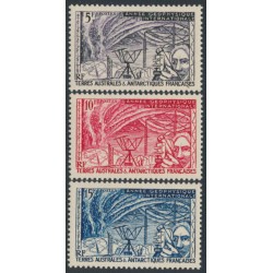 FRANCE / TAAF - 1957 Geophysical Year set of 3, MNH – Michel # 10-12