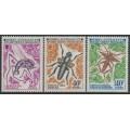 FRANCE / TAAF - 1972 Insects set of 3, MNH – Michel # 71-73
