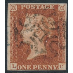 GREAT BRITAIN - 1841 1d red-brown QV, plate 16, check letters LC, used – SG # 8l