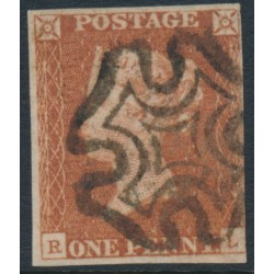 GREAT BRITAIN - 1843 1d red-brown QV, plate 32, check letters RL, used – SG # 8l