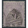 GREAT BRITAIN - 1856 6d lilac QV, Emblems watermark, used – SG # 68