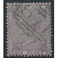 GREAT BRITAIN - 1856 6d lilac QV, Emblems watermark, used – SG # 68