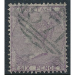 GREAT BRITAIN - 1856 6d lilac QV, Emblems watermark, used – SG # 68