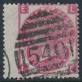 GREAT BRITAIN - 1867 3d deep rose QV, Spray of Rose watermark, plate 6, used – SG # 102