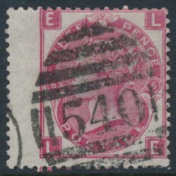 GREAT BRITAIN - 1867 3d deep rose QV, Spray of Rose watermark, plate 6, used – SG # 102