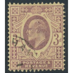 GREAT BRITAIN - 1906 3d pale purple/lemon KEVII, used – SG # 233b
