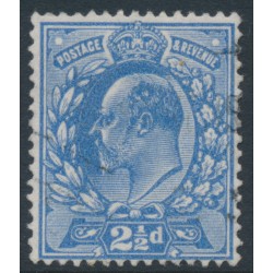 GREAT BRITAIN - 1911 2½d bright blue KEVII, perf. 14:14, used – SG # 276