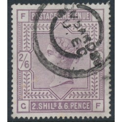 GREAT BRITAIN - 1883 2/6 deep lilac QV, anchor watermark, used – SG # 179