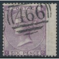 GREAT BRITAIN - 1864 6d lilac QV, inverted Emblems watermark, plate 4, used – SG # 85Wi