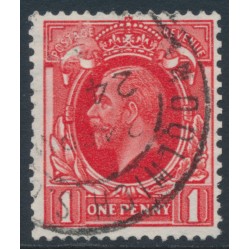 GREAT BRITAIN - 1924 1d scarlet KGV definitive, sideways Block Cypher watermark, used – SG # 419a